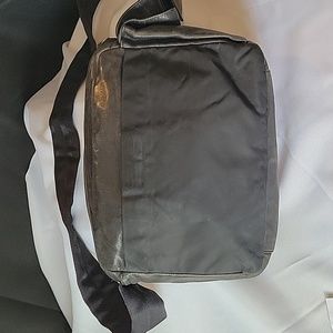 Prada Leather and Microfiber shoulder/messenger bag.